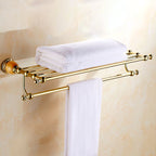 Polished Gold Bathroom Set Metal Bathroom Accessories Hardware Set