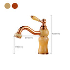 Glam Basin faucet Lever handle Low arch basin faucet Bathroom faucet