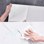 Waterproof removable field tile wallpaper and adhesive wall tile in rectangular shape