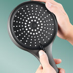 Plastic Hand Shower Round Handheld Showerhead with Self-Cleaning