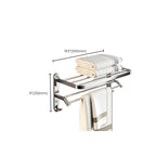 Chrome Modern Bathroom Hardware Set Stainless Steel Towel Hook/Towel Rail & Bathroom Shelf