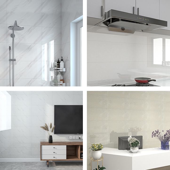 Marble Effect Single Tile 30 cm x 60 cm Waterproof Back Tile Rectangular Wall Tile