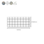Grid Mosaic Peel & Stick Tile Scratch-resistant Wallpaper for Backsplash