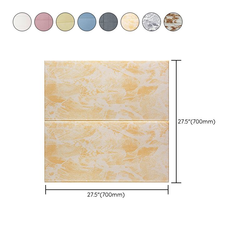 Glam Wall Covering Peel and Stick Texture Effect Design Square Wall Panel