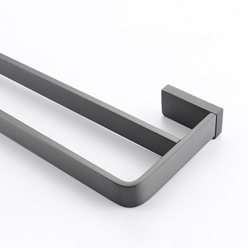 Gray metal modern bathroom accessories as a single piece or as a set
