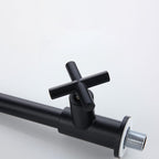 Widely used wall-mounted bathroom sink faucet cross handle low arch faucet
