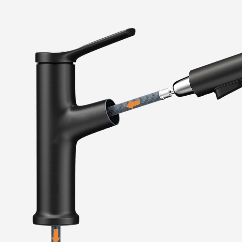 Modern Sink Faucet Uniform Color Metal Sink Bathroom Faucet