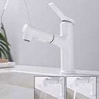 Modern Basin Faucet Copper Single Handle Low Arc Basin Faucet for Bathroom