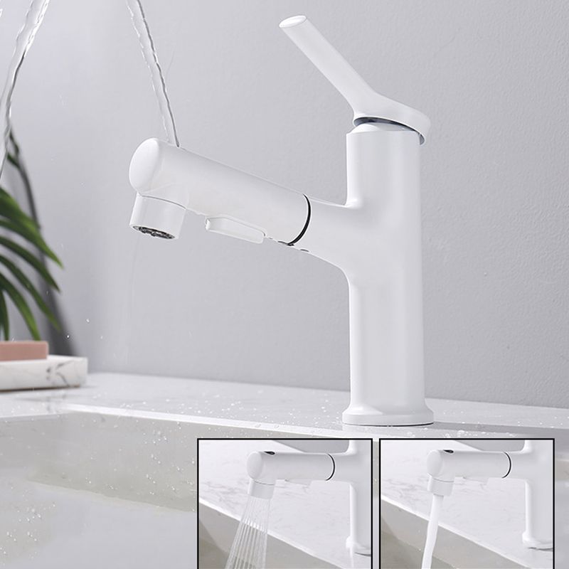 Modern Basin Faucet Copper Single Handle Low Arc Basin Faucet for Bathroom