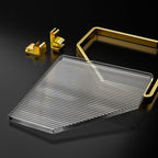 Metal and Acrylic Bathroom Accessory Set Transparent Bathroom Accessories
