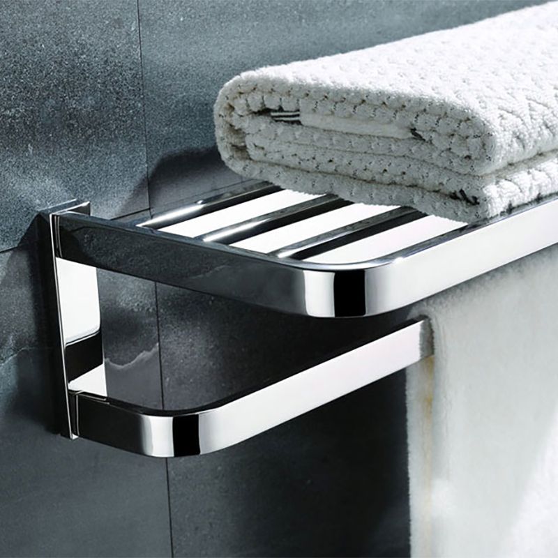 Polished Chrome Modern Bathroom Accessory Set made of Stainless Steel Towel Holder/Soap Dish
