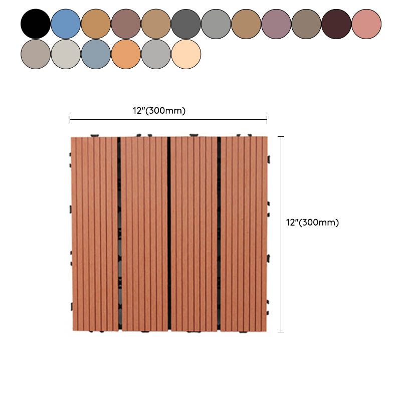 Classic Wooden Outdoor Flooring Composite Paving Tiles