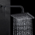 Contemporary Style Shower Head Plastic Fixed Shower Head in Round and Square Shape