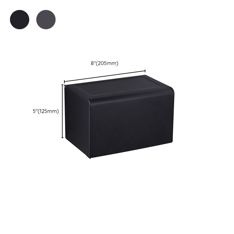 Modern Bathroom Accessory Set Matte Black/Grey Bathroom Shelf/Towel Holder & Paper Holder