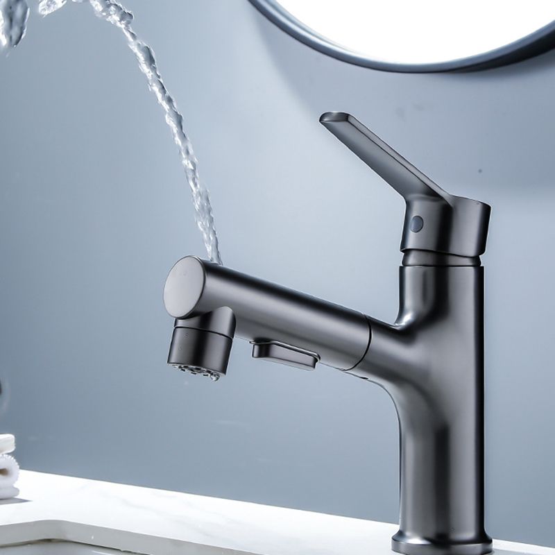 Modern Basin Faucet Solid Copper Centered Sink Faucet for Bathroom