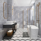 Modern Peel and Stick Tiles Rectangular Peel and Stick Back Wall Pack of 10
