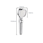 Shower Head Bathroom Square Controllable Brass Handheld Shower Head