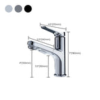 Modern Basin Faucet Solid Copper Centered Sink Faucet for Bathroom
