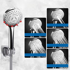 Modern shower combination spray 5 setting patterns handheld shower head with large shower head