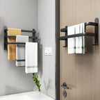 Modern black aluminum bathroom accessory set towel bar bathroom fittings