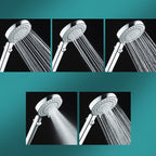 Contemporary Showerhead Combination Rainfall Chrome Wall Mount Showerhead