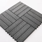 Floor Bullnose Click Lock Wire Brushed Wood Tiles