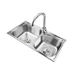Classic Style Kitchen Sink Stainless Steel Kitchen Sink with Drainage Hole Kit
