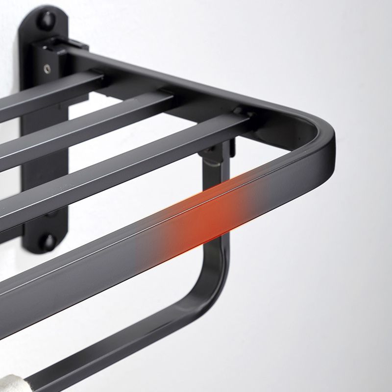 Modern Bathroom Accessory Set Bath Shelf Towel Holder Matte Black Bath Hardware Set