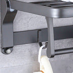 Matt gray bathroom accessory set bathroom shelf/towel holder & paper holder included