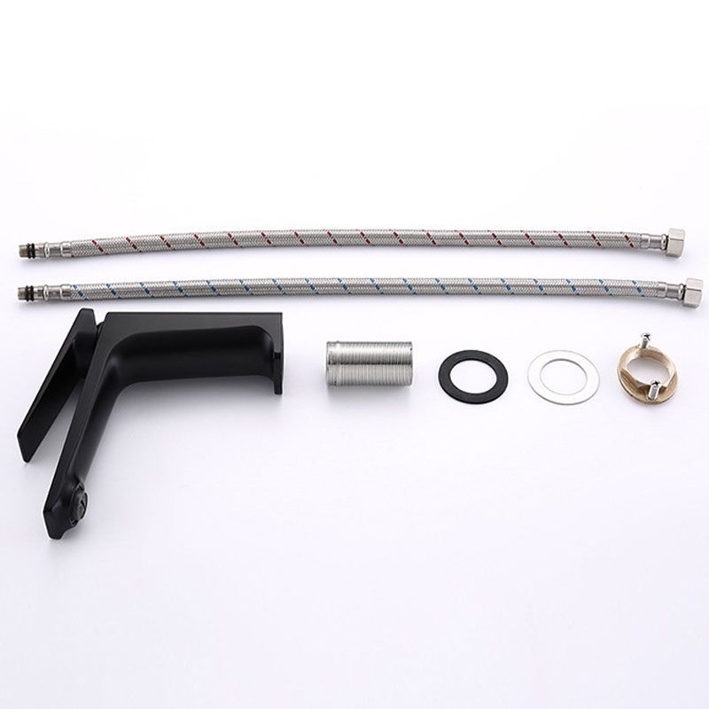 Modern basin tap lever handle copper low arc basin tap