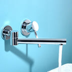 Contemporary Wall-Mounted Single-Hand Kitchen Faucet Low Arc Water Filler
