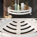 Modern white bathroom accessories as a single piece or in a set made of metal