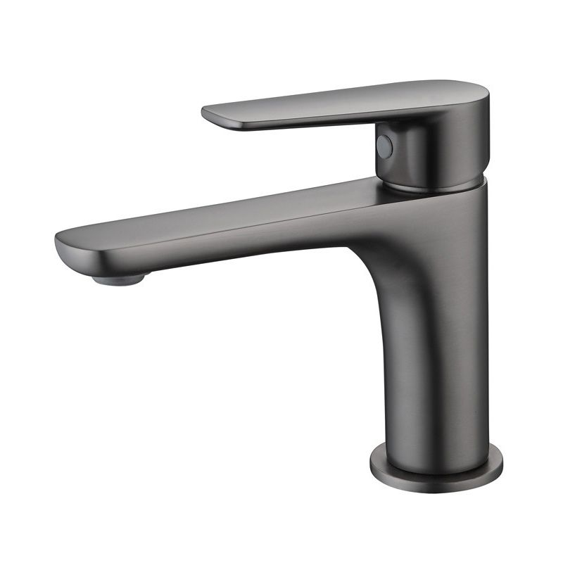 Light Luxury Basin Faucet with Lever Handle Single Hole Bathroom Faucet