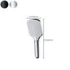 Contemporary Fixed Shower Head Square Metal Shower Head Combo