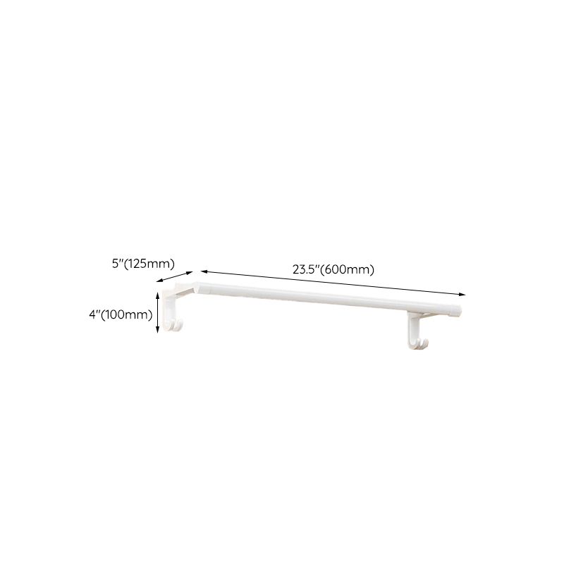 White Bathroom Accessory Set Contemporary Aluminum Bathroom Accessory Kit with Towel Holder