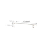 White Bathroom Accessory Set Contemporary Aluminum Bathroom Accessory Kit with Towel Holder