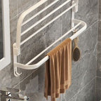 Modern Bathroom Hardware Set White Metal Bathroom Accessory Set