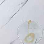 Stain Resistant Peel & Stick Tile Marble Effect Single Tile for Kitchen Backsplash