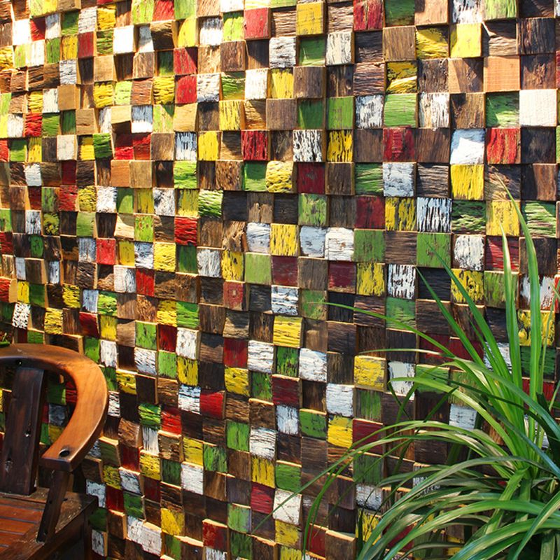 Wall cladding wood shiplap mosaic modern interior wall cladding