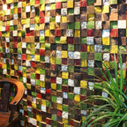 Wall cladding wood shiplap mosaic modern interior wall cladding