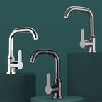 Modern sink faucet bathroom faucet brass lever swivel spout sink faucet