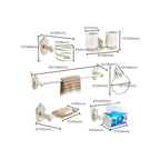 Traditional Bath Accessories Set White Bathroom Accessories Hardware Set