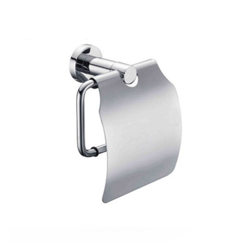 Polished Chrome Modern Bathroom Accessories Set with Towel Bar/Paper Holder