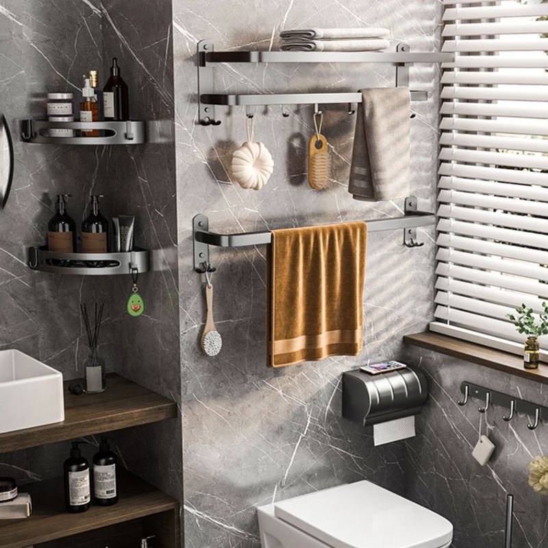 Modern gray bathroom accessory set bathroom shelf bath hardware set