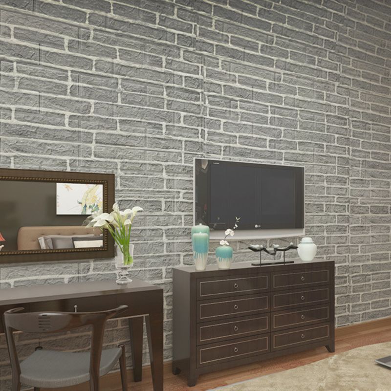 3D embossing interior wall panel self-adhesive square wall panel