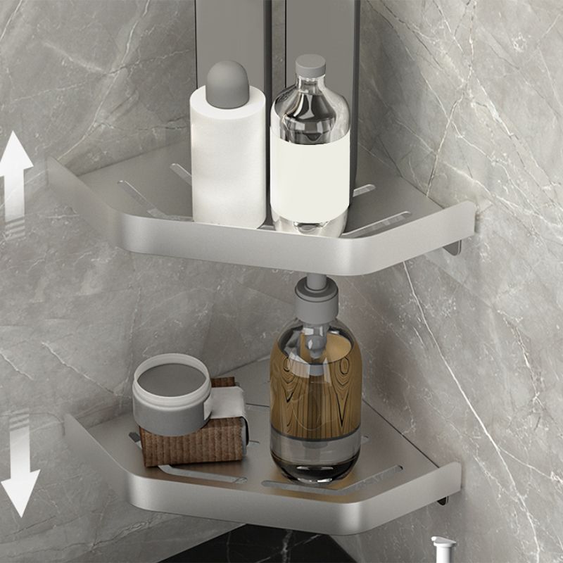 Modern Bathroom Accessories Set Silver Bathroom Shelf Towel Holder Bathroom Accessories Kit