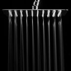 Contemporary Shower Combo Fixed Shower Head Stainless Steel Wall Mount Square Shower Head