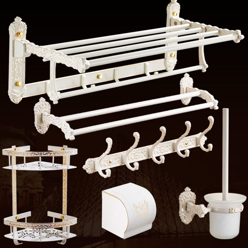 Traditional Bath Accessories Set White Bathroom Accessories Hardware Set