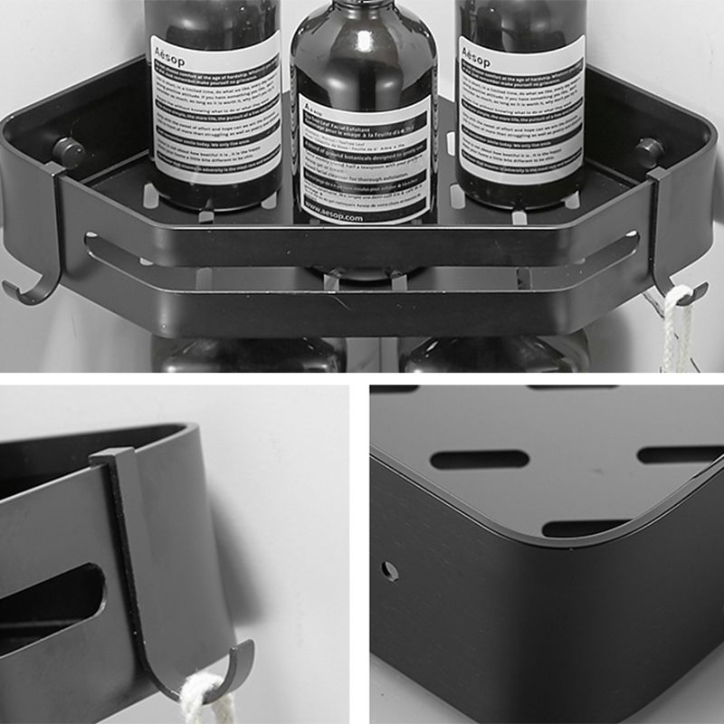 Modern 2/3-piece Bathroom Set Stainless Steel Triangle Bath Shelf made of Aluminum