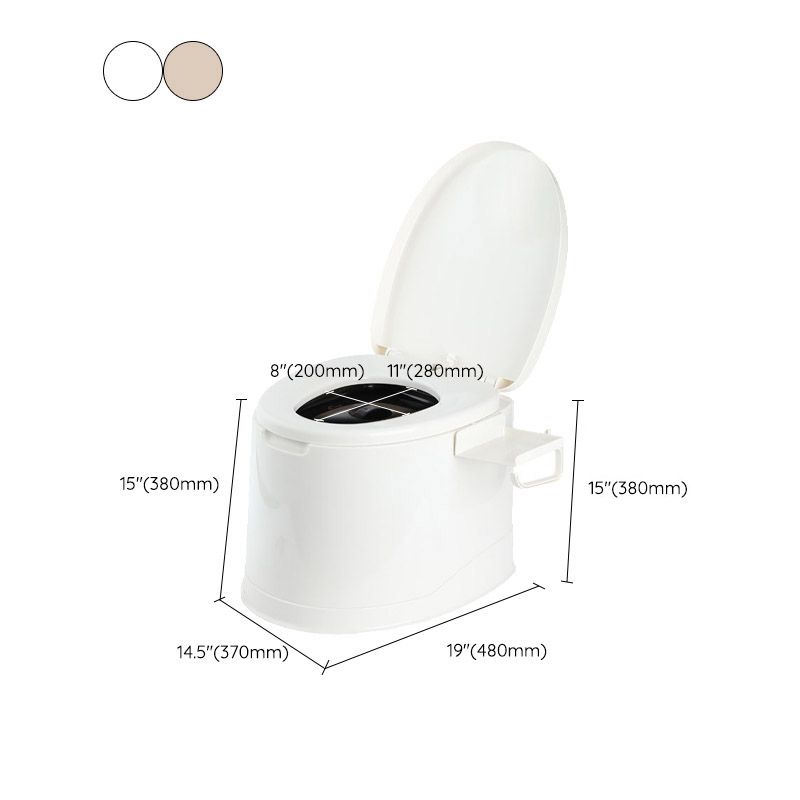 Floor-mounted All-in-One Toilet Contemporary Plastic Flush Toilet